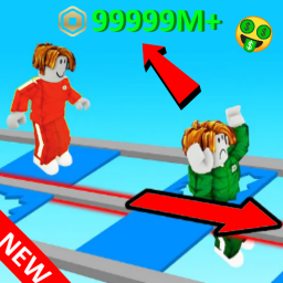 🤑ADMIN🤑99% Fail Glass Bridge Obby Squid Game