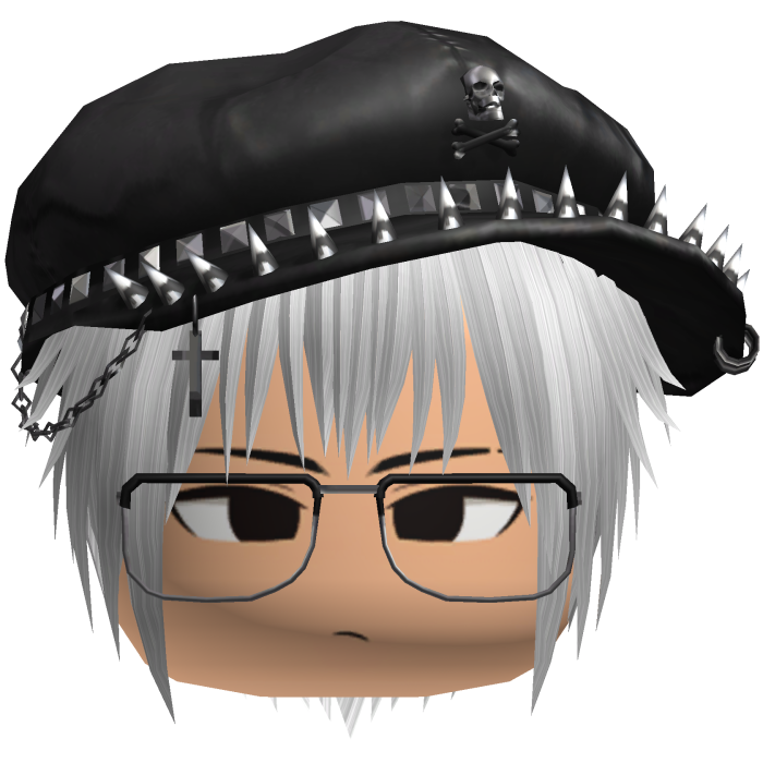 Vkei Moe White Messy Hair /w Glasses