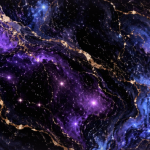 Limited⏳ Purple Gold Galaxy Rich Marble Background