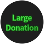 Large donation