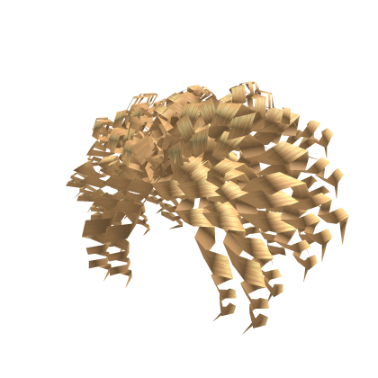 Curly Ponytail Blonde Extensions Roblox item