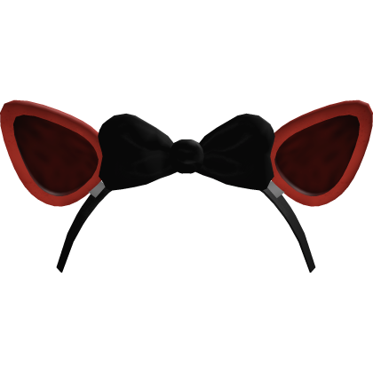 ♡ | animatronic fox red headband w black bow