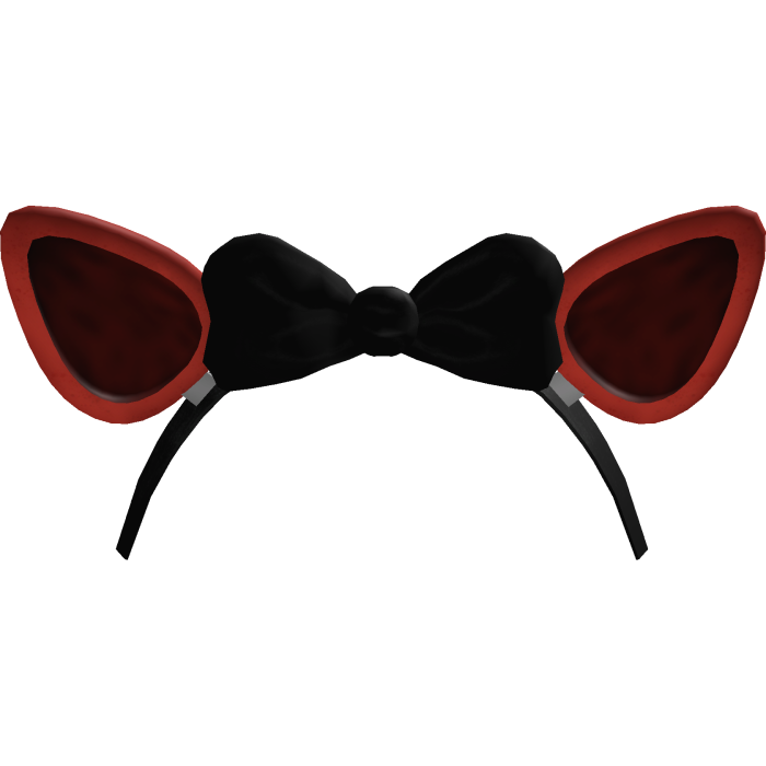 ♡ | animatronic fox red headband w black bow
