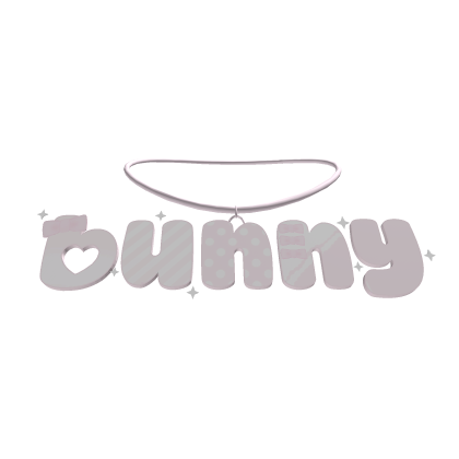 ♡ cute bunny necklace  Roblox item