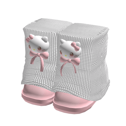 Fluffy Boots w/ Lined Leg Warmers Hello Kitty