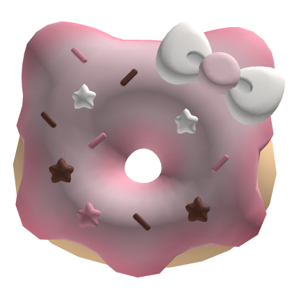 Kitty Donut - Pink Brown White