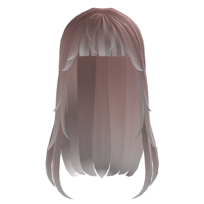 y2k Long Cute hair / W bangs - Pink Roblox item