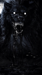 Shadow and wolf of the god death