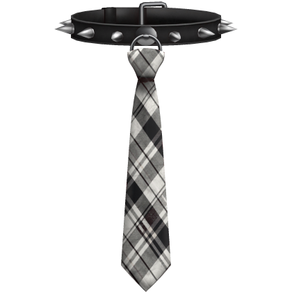 Emo Choker Spikes Necktie