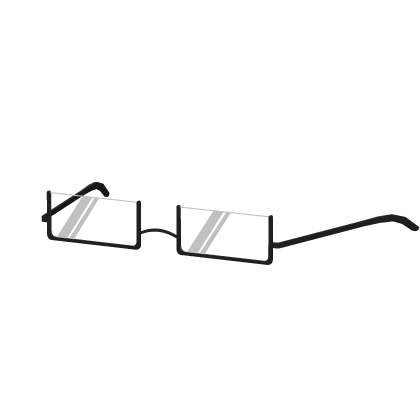 Rectangle Reading Glasses - Black Roblox item