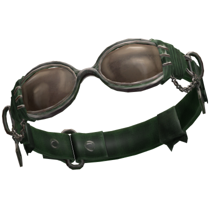Vintage Steampunk Goggles - Forest Green