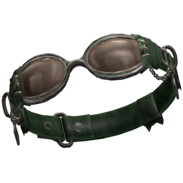 Vintage Steampunk Goggles - Forest Green