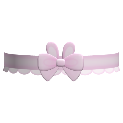 ♡‿・cutesy pink bunny choker Roblox item