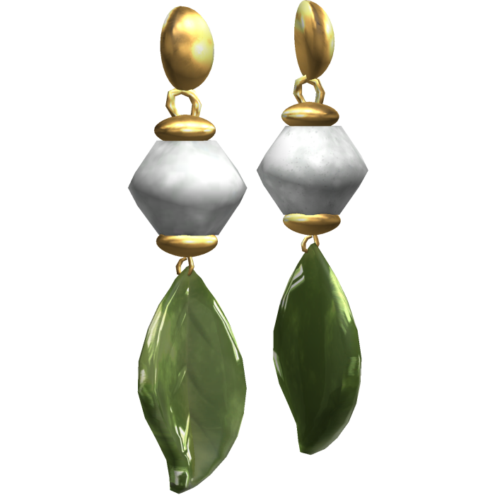 ☆ Boho Fall Dangly Leaf Earrings (Jade)