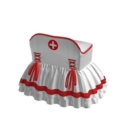3.0 White Nurse Dress Halloween Uniform Costume