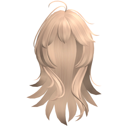 Anime Long Layered Hair w/ Wispy Bangs (Blonde)