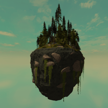 Waldbewässerte schwimmende Insel