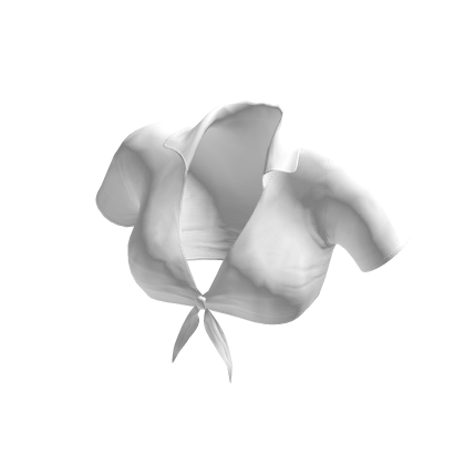 🎀WHITE TIE FRONT TOP🎀
