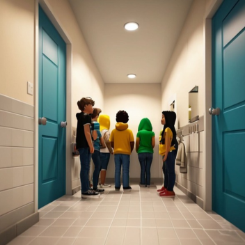 Line To Gas Station Bathroom