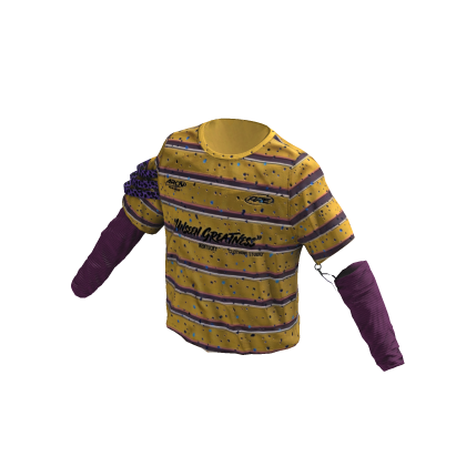 Electric Yellow Layered Stripe Tee