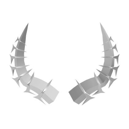 Mini Horns White Diya Hat Addon