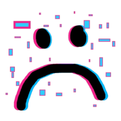 Glitched Frown