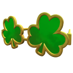 Gold Clover Glasses