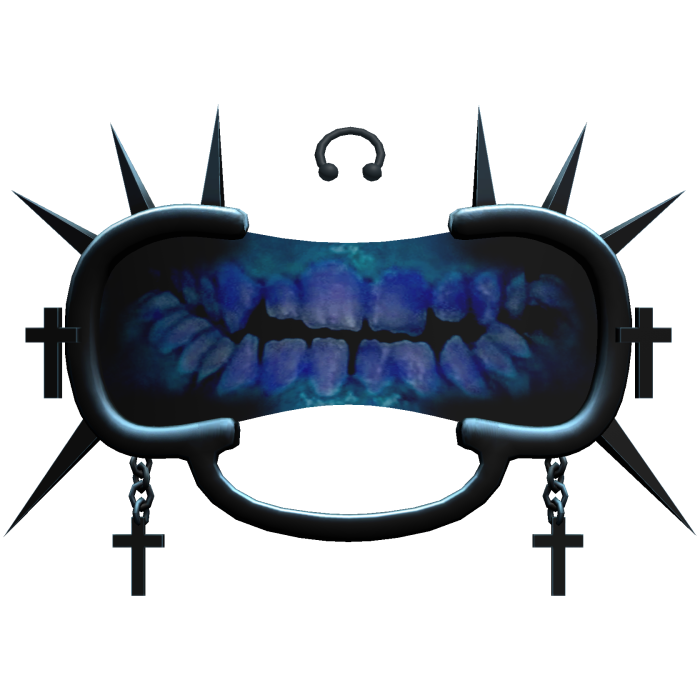 Dental Mouth Opener With Blue Spikey Teeth
