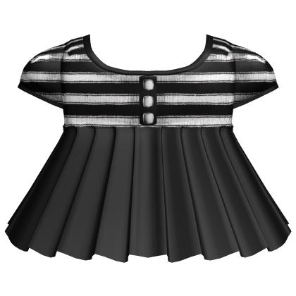 cute striped gothic babydoll dress 3.0 Roblox item