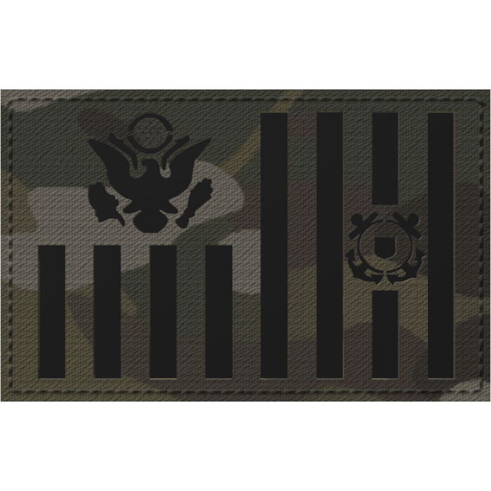 [LEFT SHOULDER] US Coast Guard Ensign IR Patch