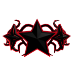 Dark Red Star Cyber Sigil Crown