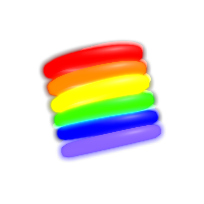 (emissive) rainbow glowstick bracelet 3.0