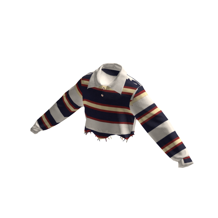 Purple Retro Stripe Polo