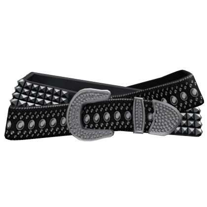 Black Y2K Double Belt Roblox item