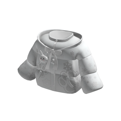 🍀Kawaii Winter Puffer Jacket (Bunny White)