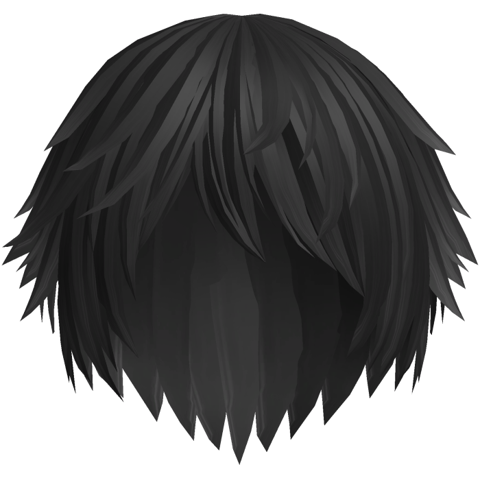 Black Cute Emo Kitty Tuft Hair