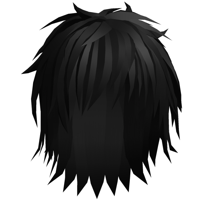 Black Long Messy Anime Moe Hair 35.