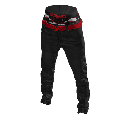 Jeans w/ LV Belt