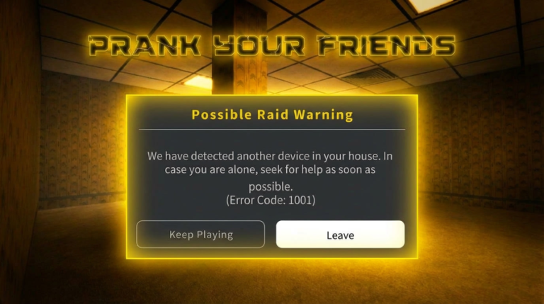 Roblox ERROR 1001 screenshot 2