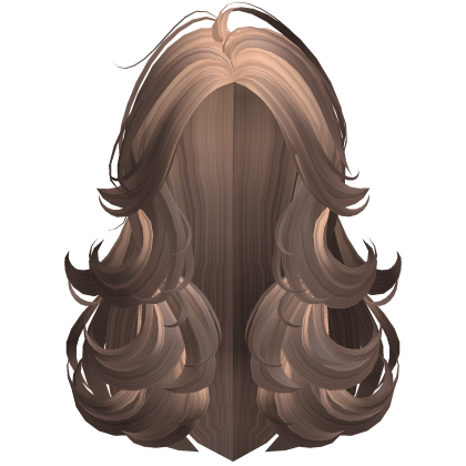 Fluffy Layered Brown & Blonde Swirly Hair