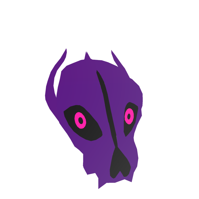 Purple Blaster Skull No Outline