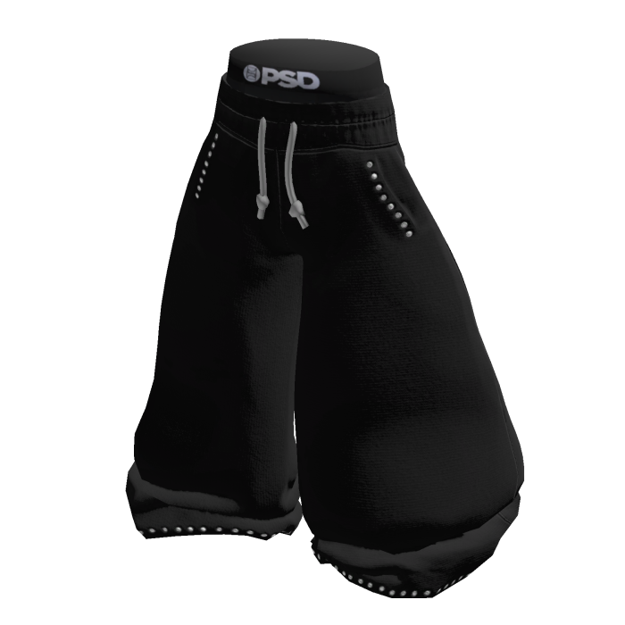 SUPER Baggy Sagged Black Drawstring Sweatpants