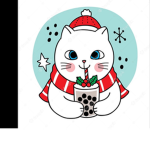 Christmas cat BFF