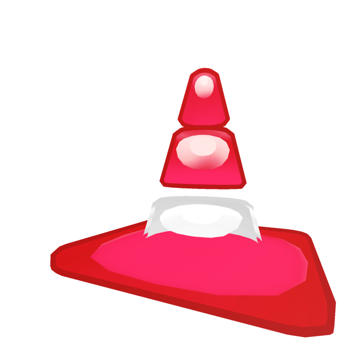 Frutiger Aero Red Bubble Cone