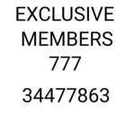 EXCLUSIVE MEMBERS 777