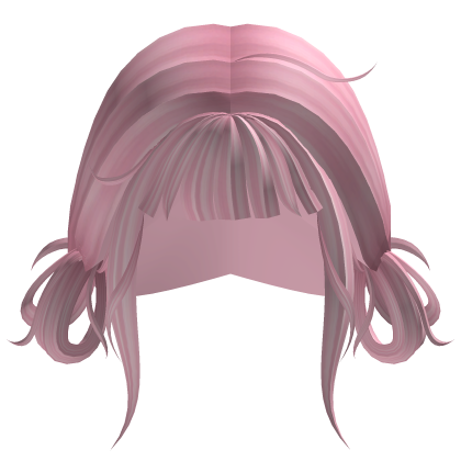 Roblox Item Cutesy Messy Low Harajuku Buns (Pink)