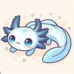 Tiny Blue Axolotl