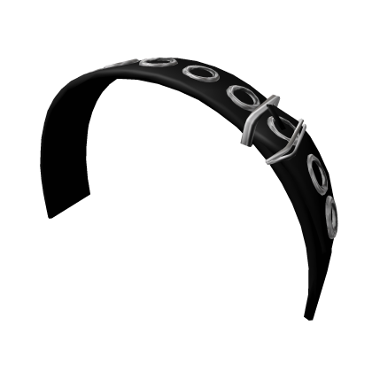 gothic belt headband in black Roblox item