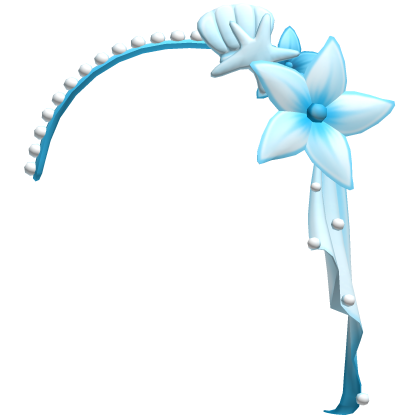 . ‿ ♡ cute blue ombre tropical headband ⊹ . ୨୧