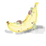 the banana turtles